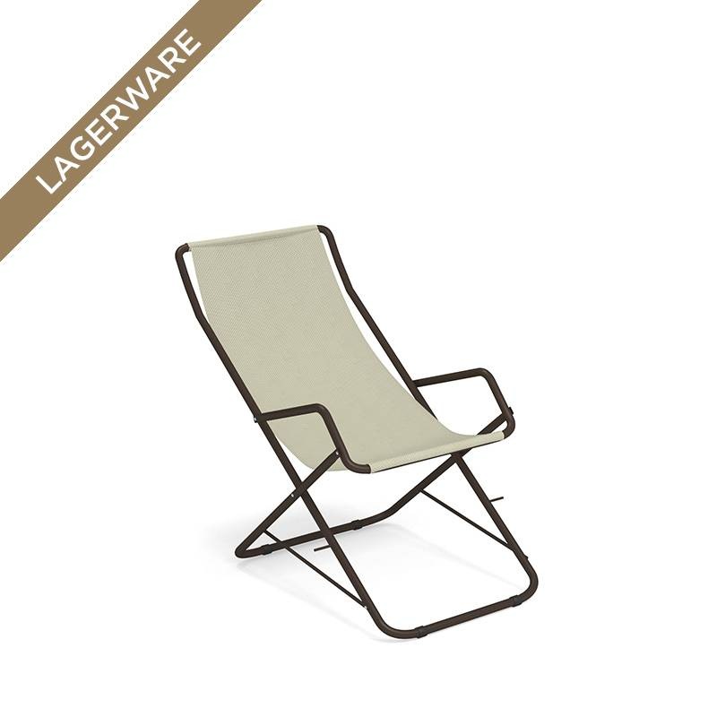 Emu Bahama Liegestuhl, Indian Brown/ Beige