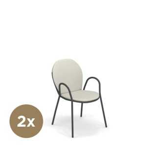 Emu Sitz- & Rückenpolster für RONDA Stühle, 2er Set