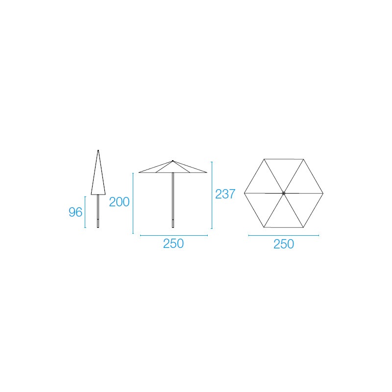 Emu PIAZZETTA Schirm Ø 250 cm