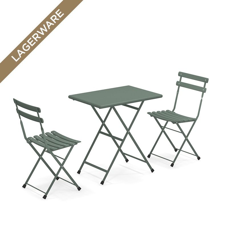 Emu ARC EN CIEL Stuhl und Tisch Set, Dark Green
